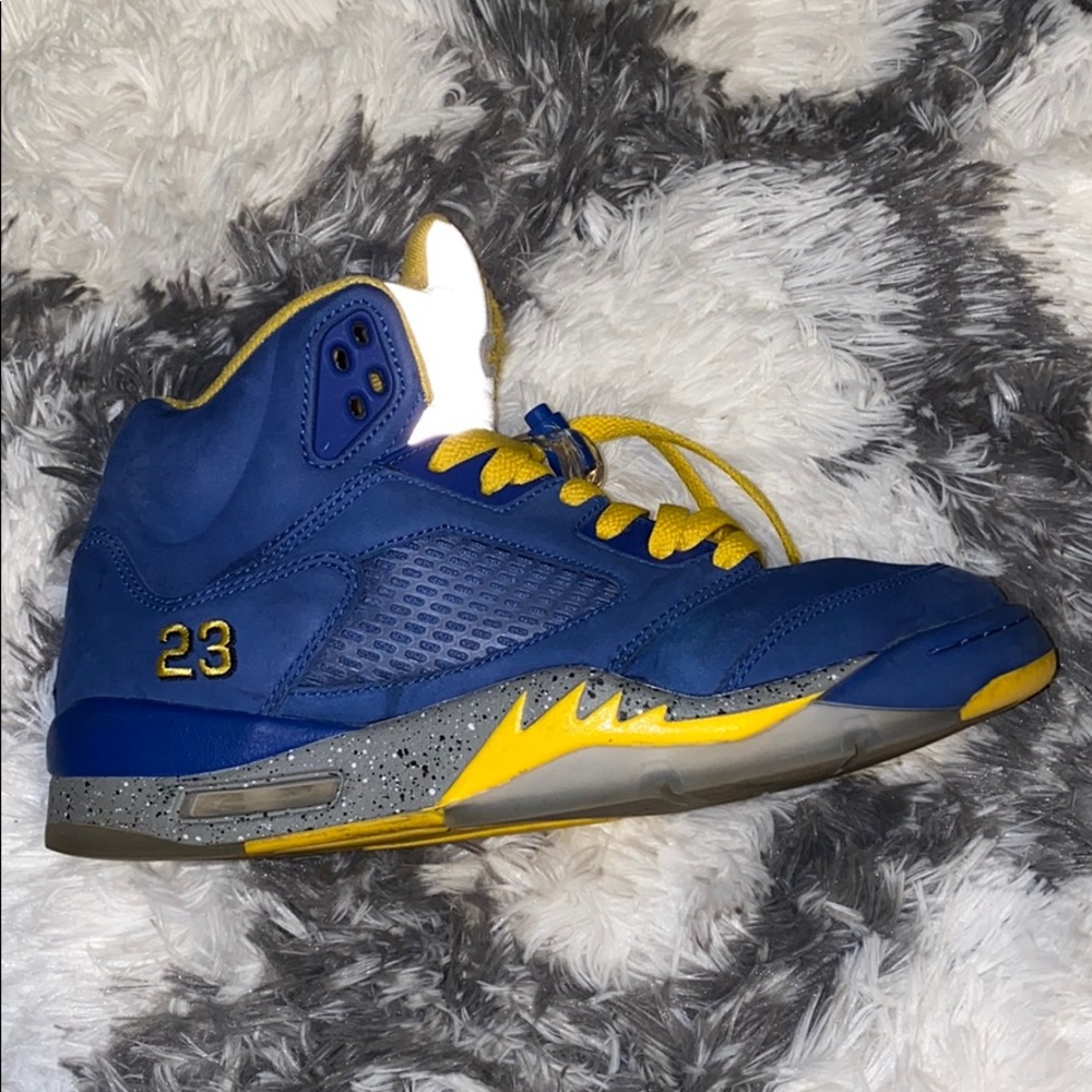 Air Jordan 5 laney(blue) and (yellow)